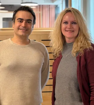 Hassan och Susanna jobbar inom techbranschen på Consilia på Åland.